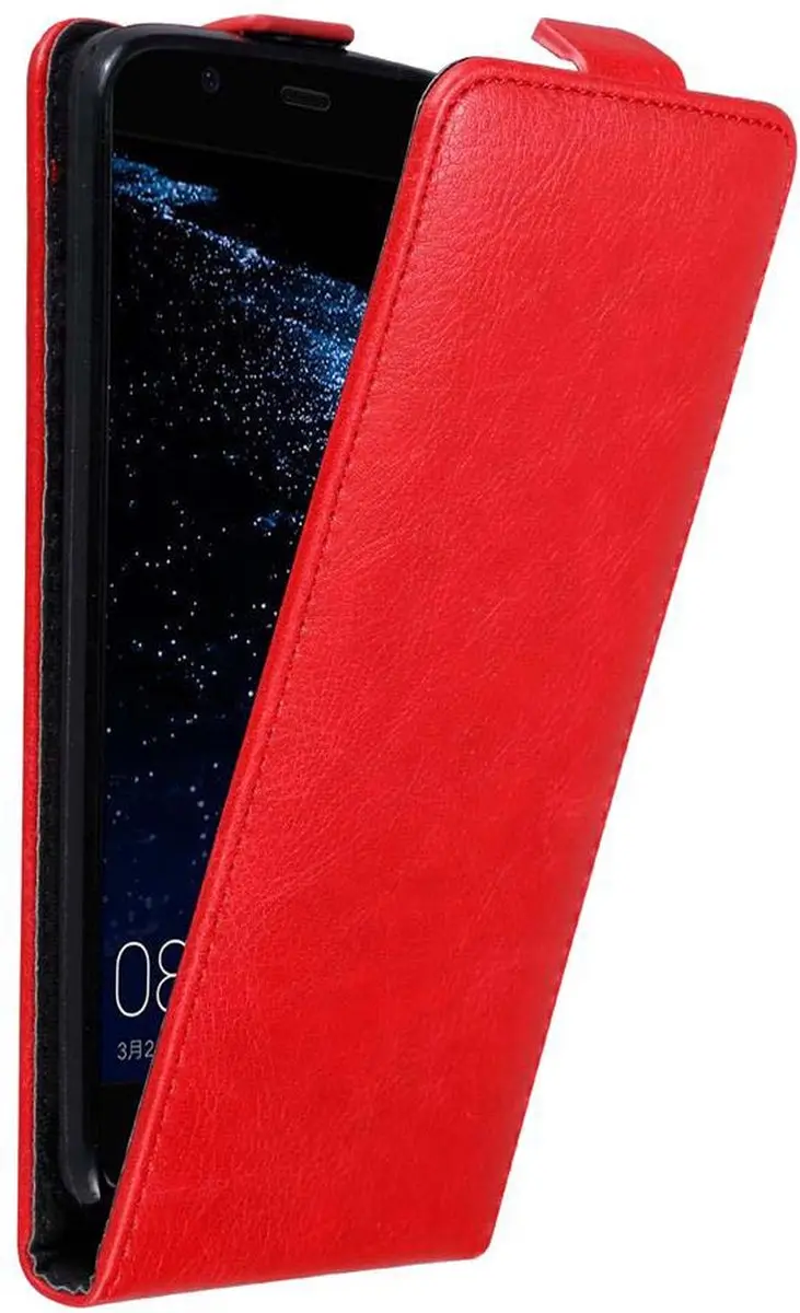 Cadorabo Hoesje geschikt voor Huawei P10 PLUS in APPEL ROOD