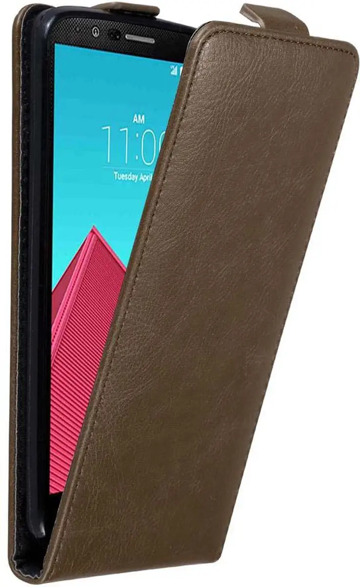 Cadorabo Hoesje geschikt voor LG G4 / G4 PLUS in KOFFIE BRUIN