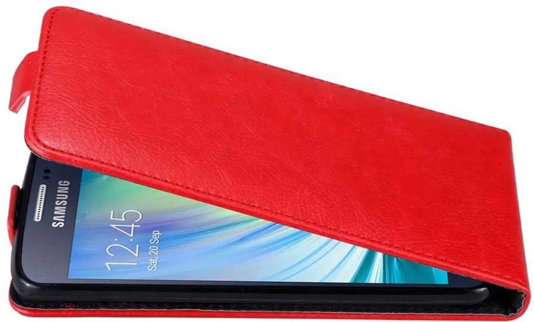 Cadorabo Hoesje geschikt voor Samsung Galaxy A3 2015 in APPEL ROOD