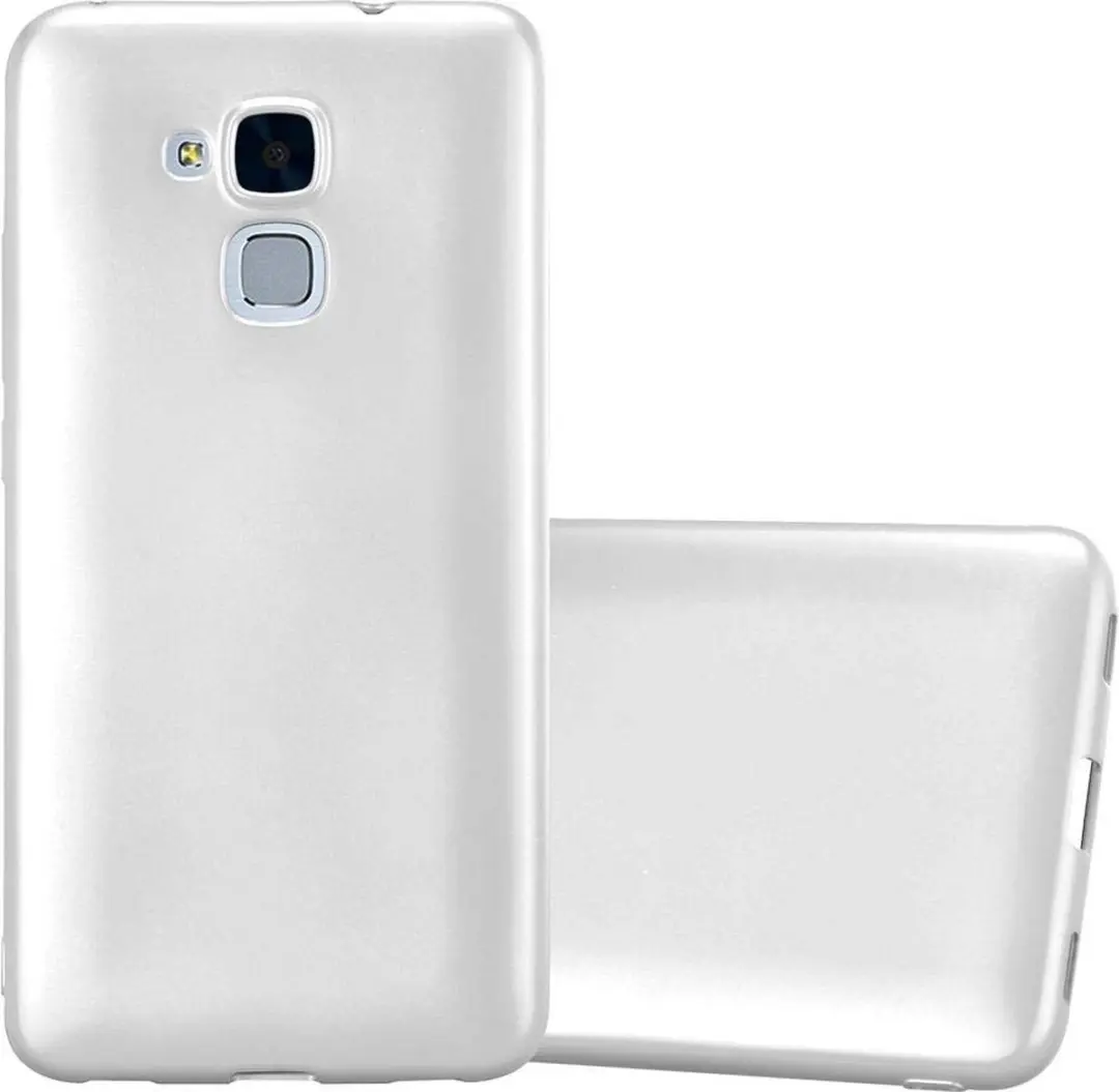 Cadorabo Hoesje geschikt voor Honor 5C in METALLIC ZILVER