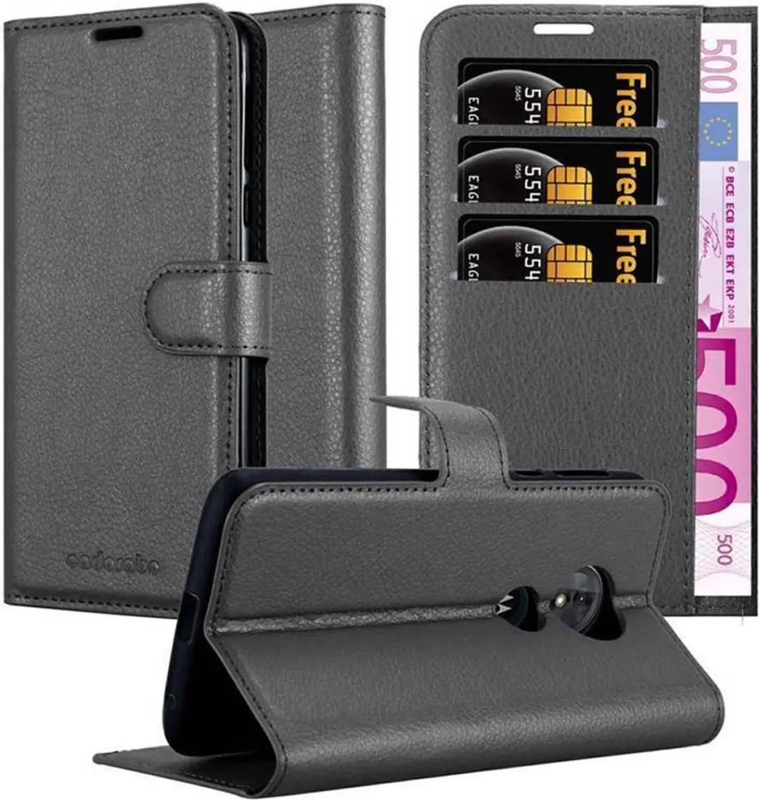 Cadorabo Hoesje geschikt voor Motorola MOTO E5 / G6 PLAY in PHANTOM ZWART