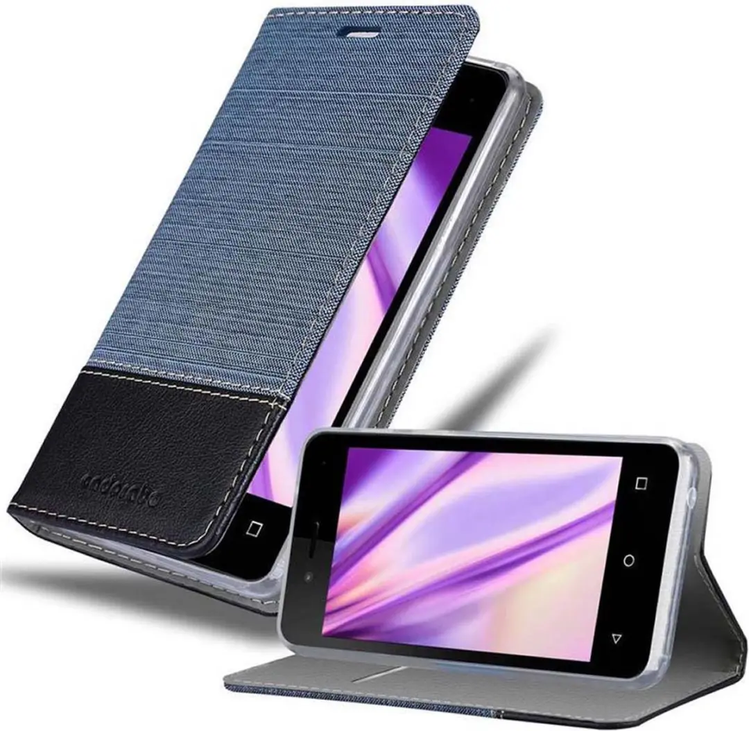 Cadorabo Hoesje geschikt voor WIKO SUNNY 3 MINI in DONKERBLAUW ZWART