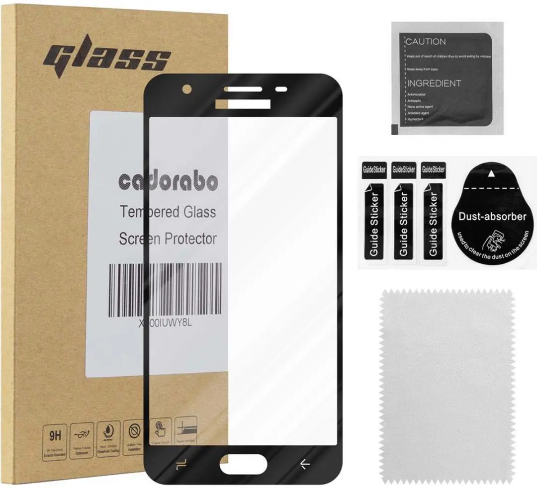 Cadorabo Screenprotector geschikt voor Samsung Galaxy J3 2018 Volledig scherm pa