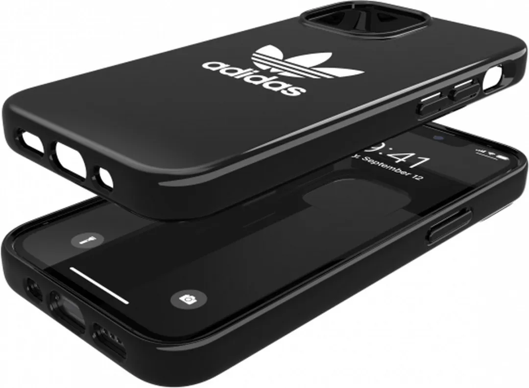 Adidas OR Trefoil Back Case iPhone 13 Mini - Zwart/Wit