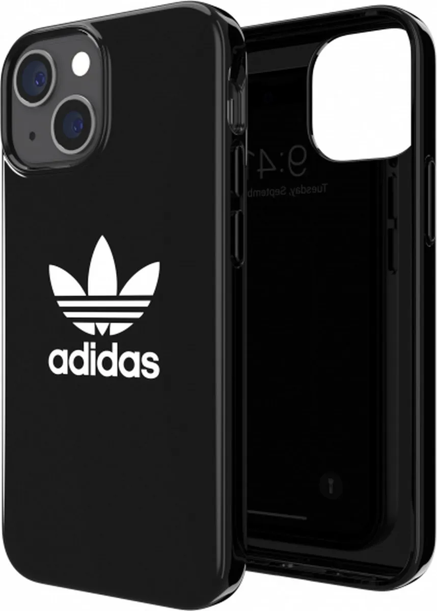 Adidas OR Trefoil Back Case iPhone 13 Mini - Zwart/Wit