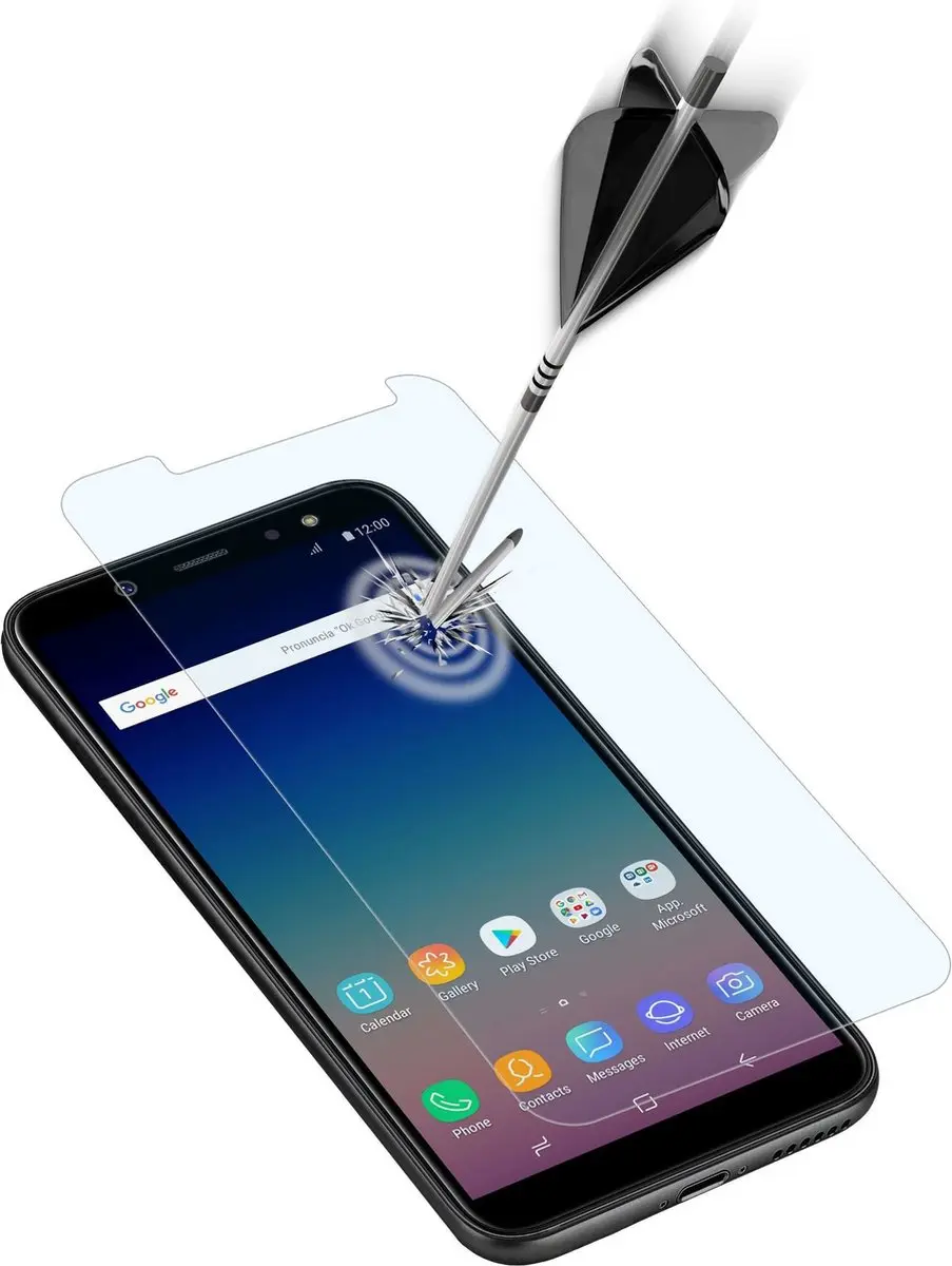 Cellularline Second Glas Screenprotector (Glas) Geschikt Voor: Samsung Galaxy J6