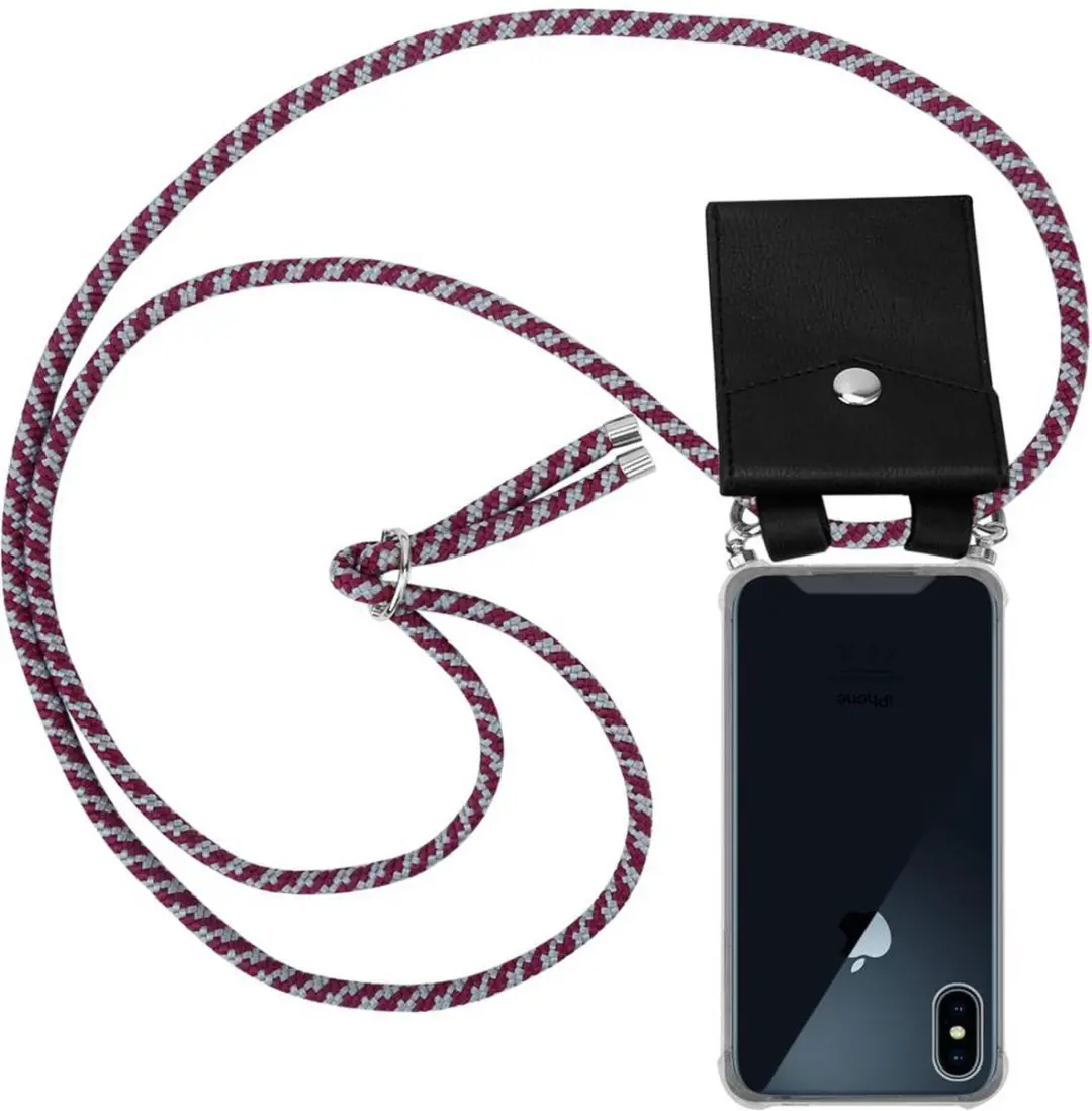 Cadorabo Hoesje geschikt voor Apple iPhone XS MAX in ROOD WIT