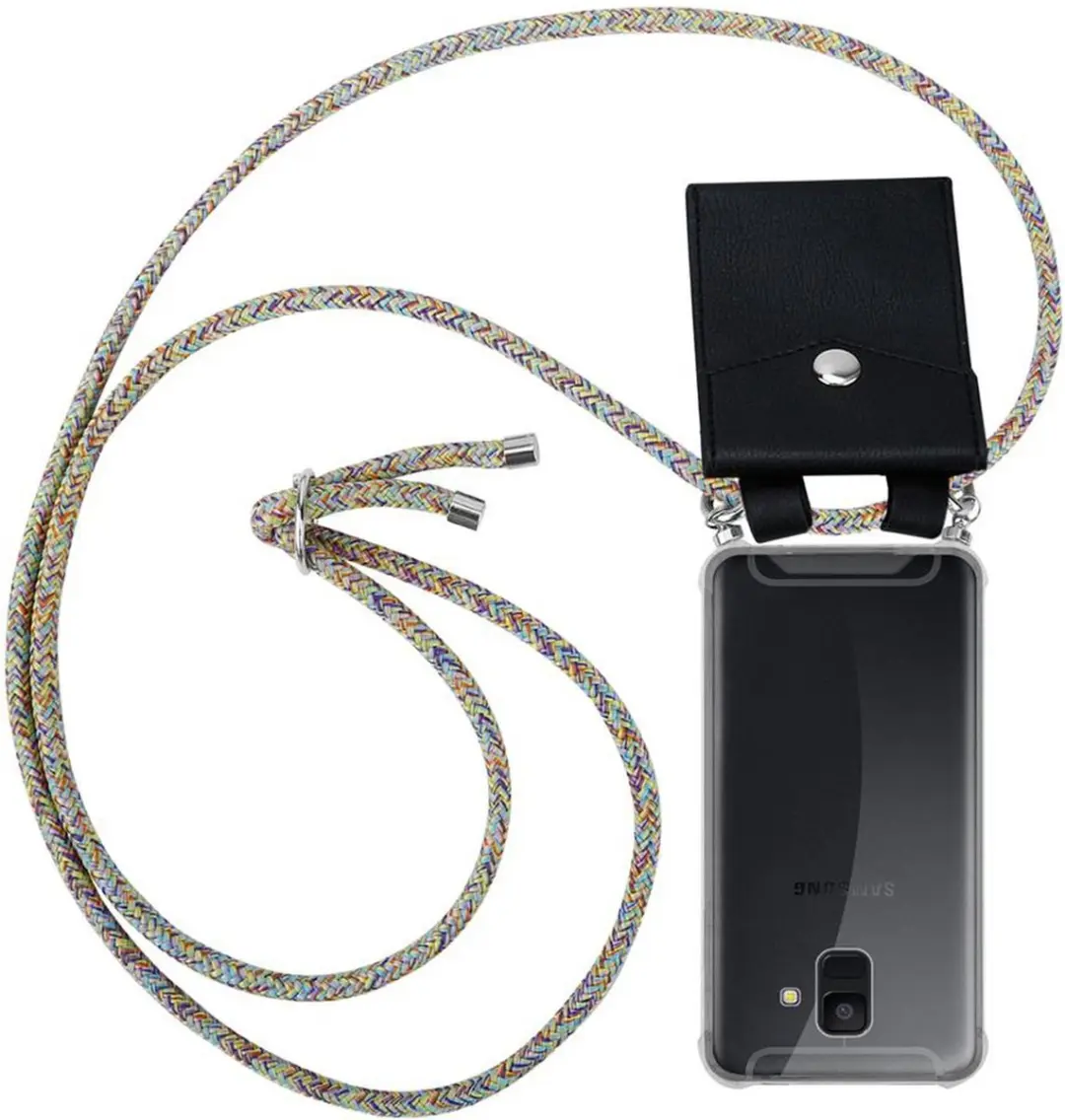 Cadorabo Hoesje geschikt voor Samsung Galaxy A6 2018 in REGENBOOG