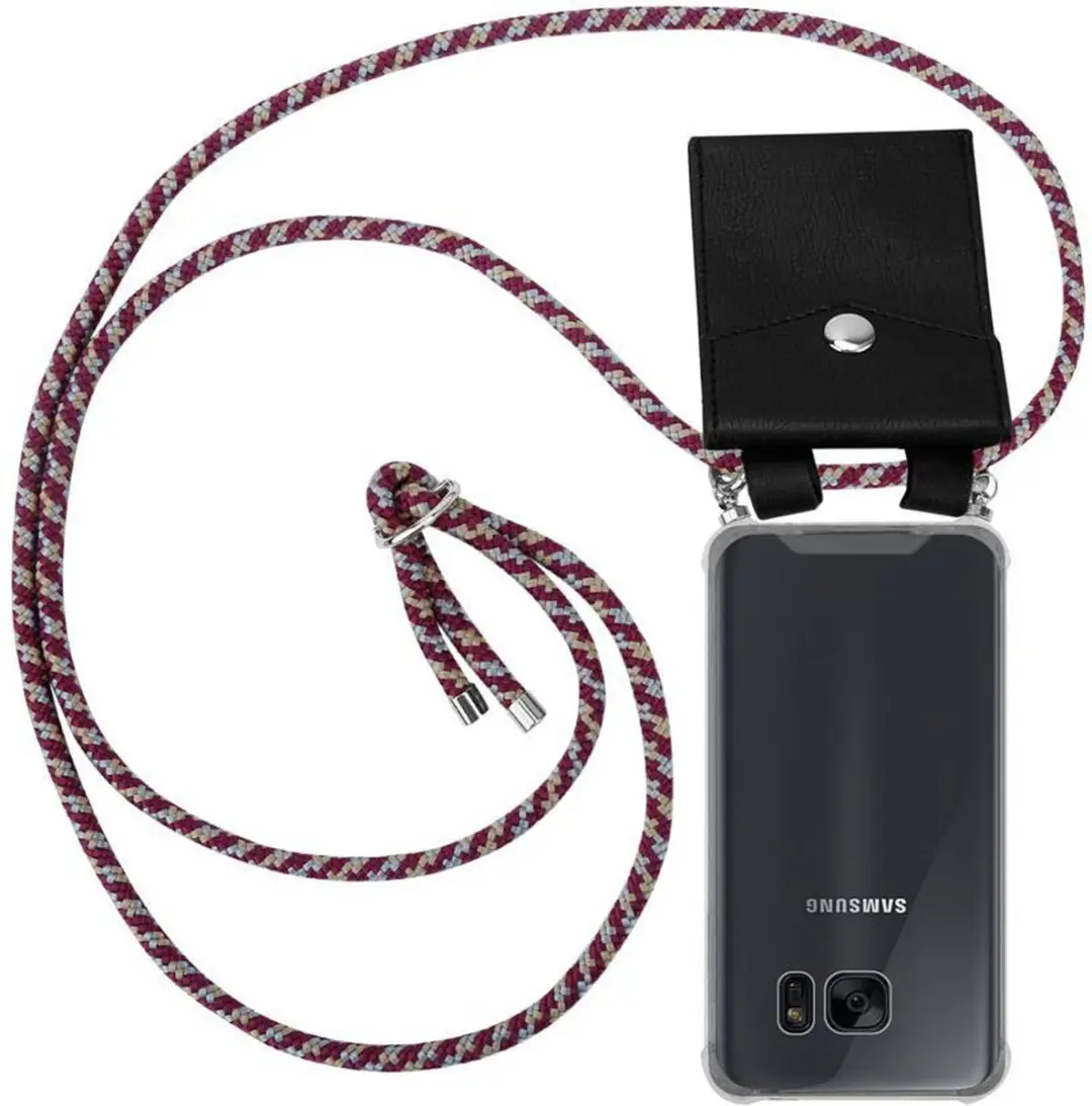 Cadorabo Hoesje geschikt voor Samsung Galaxy S7 in ROOD GEEL WIT