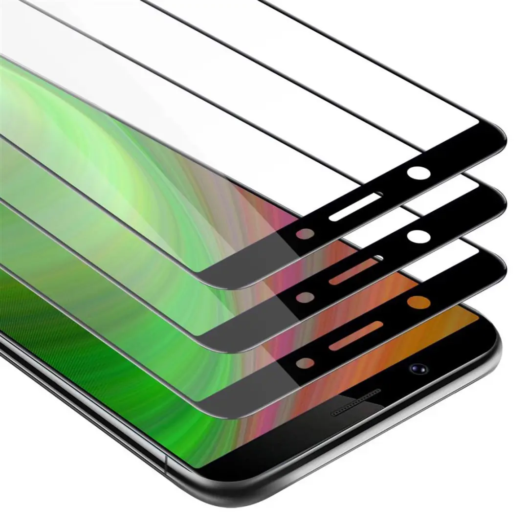Cadorabo 3x Screenprotector geschikt voor Vivo Y71 Volledig scherm pantserfolie