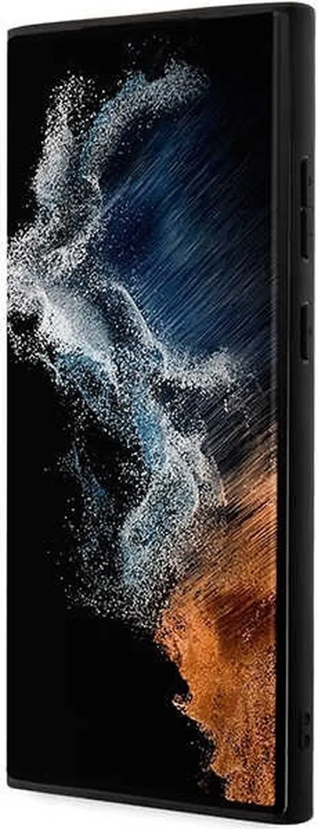 Ferrari FEHCS23LPBAK Koffer - Samsung Galaxy S23 Ultra - Zwart Hot Stamp Lines
