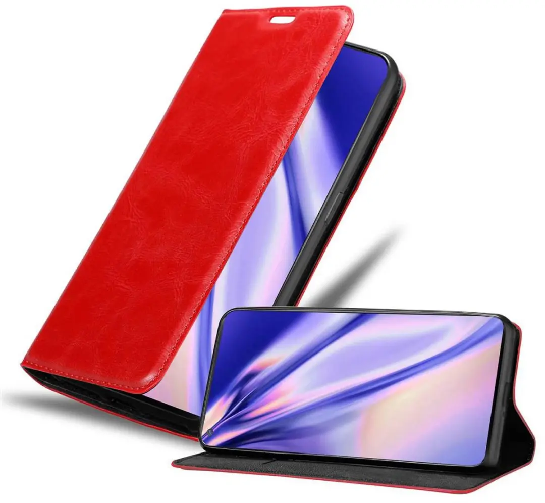 Cadorabo Hoesje geschikt voor Oppo FIND X2 PRO in APPEL ROOD