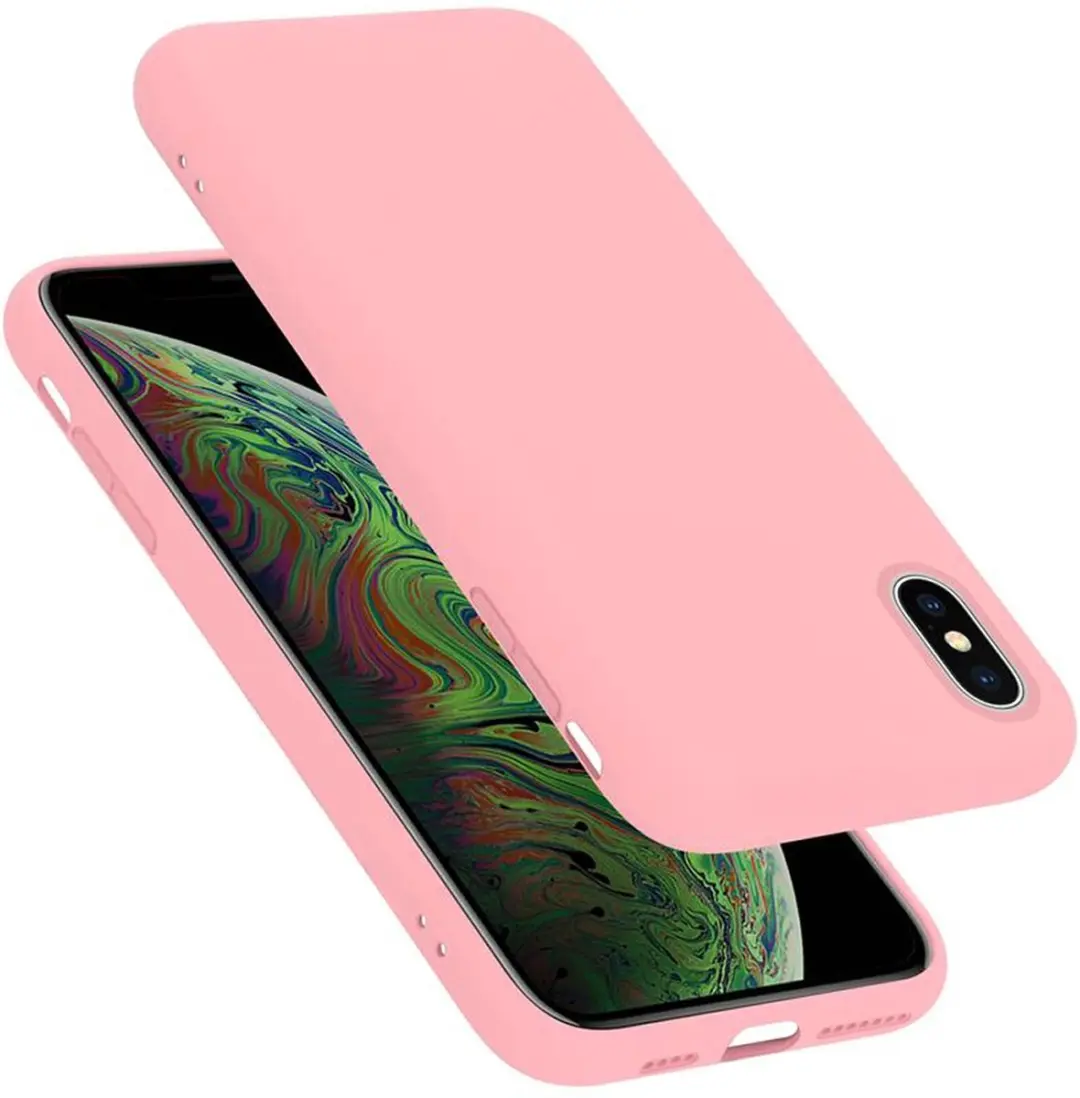 Cadorabo Hoesje geschikt voor Apple iPhone XS MAX in LIQUID ROZE