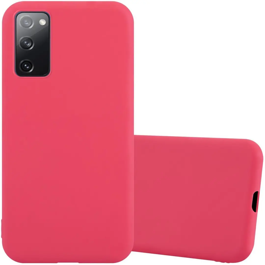 Cadorabo Hoesje geschikt voor Samsung Galaxy S20 FE in CANDY ROOD