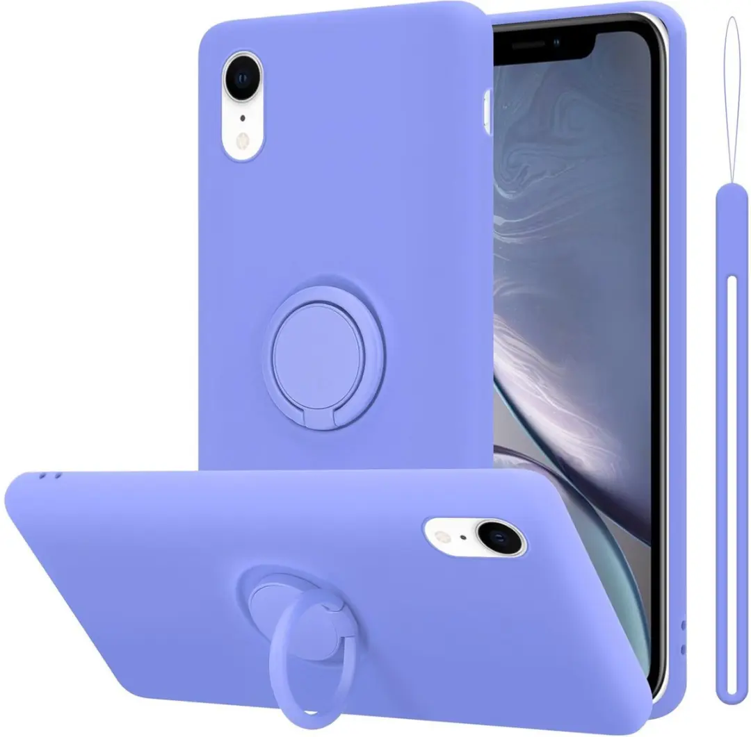 Cadorabo Hoesje geschikt voor Apple iPhone XR in LIQUID LICHT PAARS
