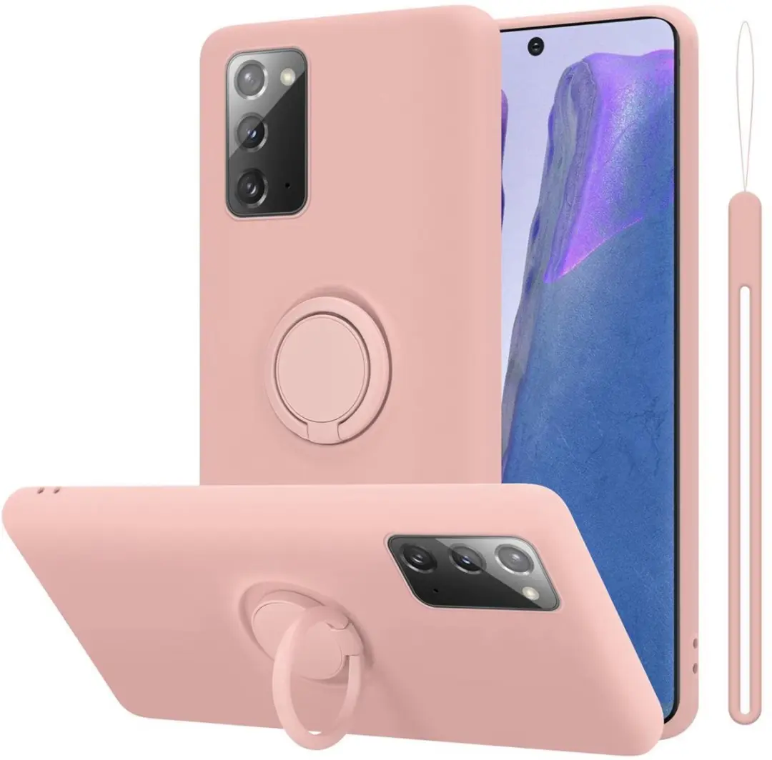 Cadorabo Hoesje geschikt voor Samsung Galaxy NOTE 20 in LIQUID ROZE