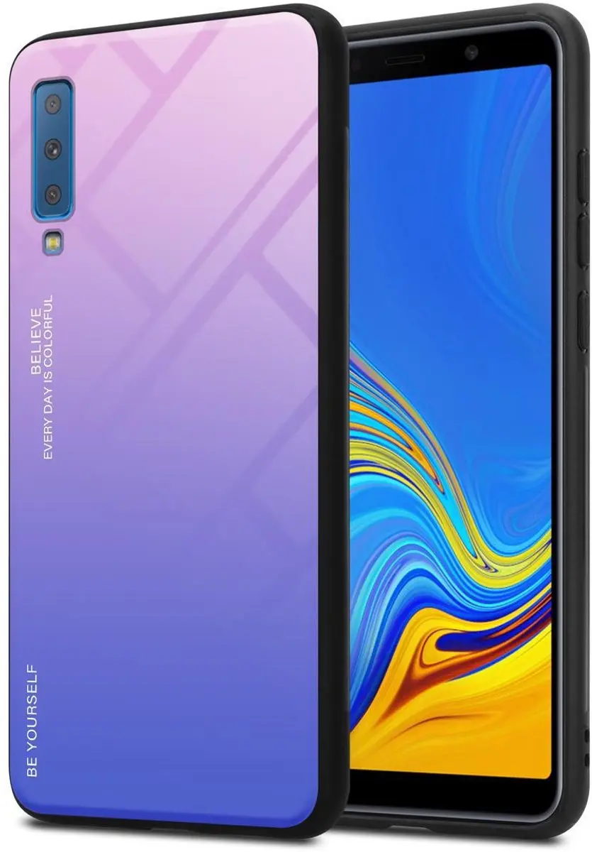 Cadorabo Hoesje geschikt voor Samsung Galaxy A7 2018 in ROZE