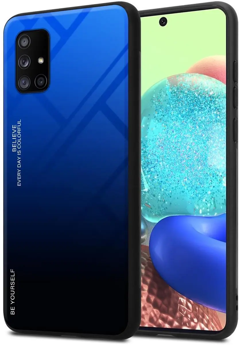 Cadorabo Hoesje geschikt voor Samsung Galaxy A71 5G in BLAUW