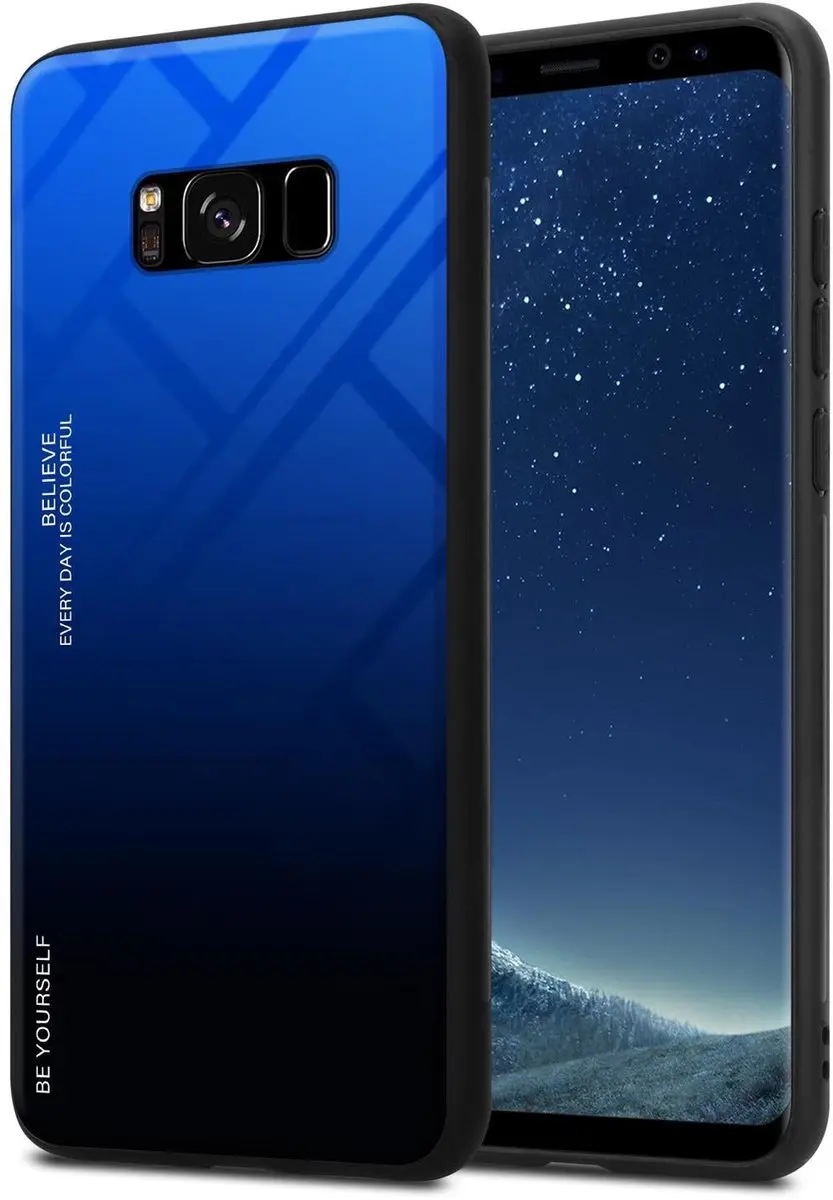 Cadorabo Hoesje geschikt voor Samsung Galaxy S8 in BLAUW