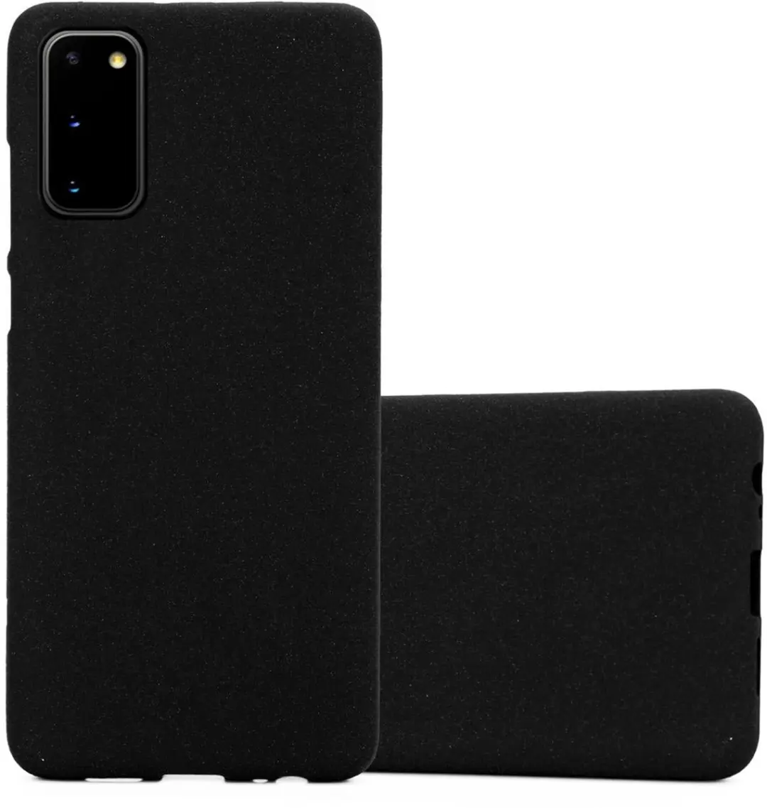 Cadorabo Hoesje geschikt voor Samsung Galaxy S20 in FROST ZWART