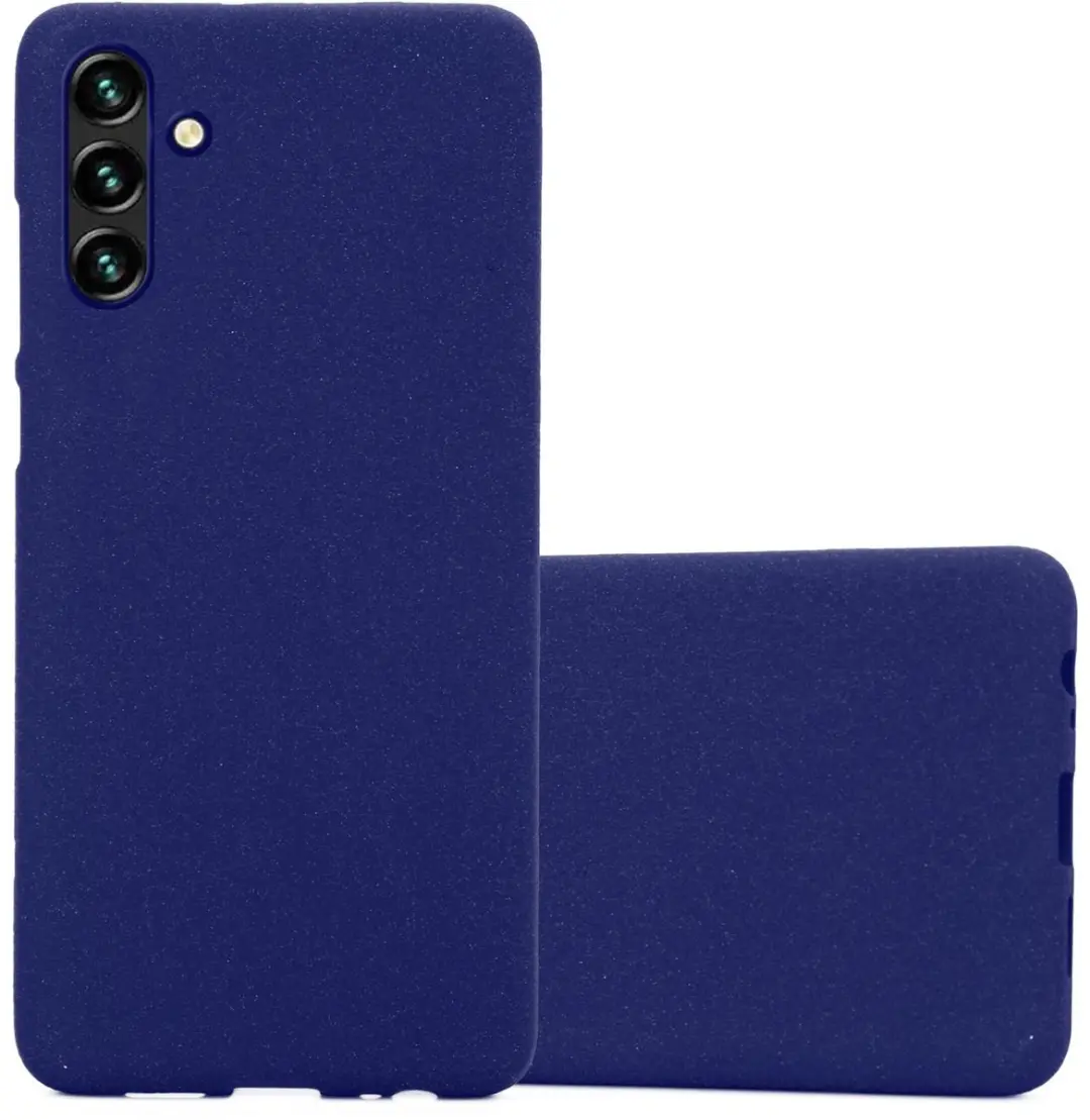 Cadorabo Hoesje geschikt voor Samsung Galaxy A13 5G in FROST DONKER BLAUW