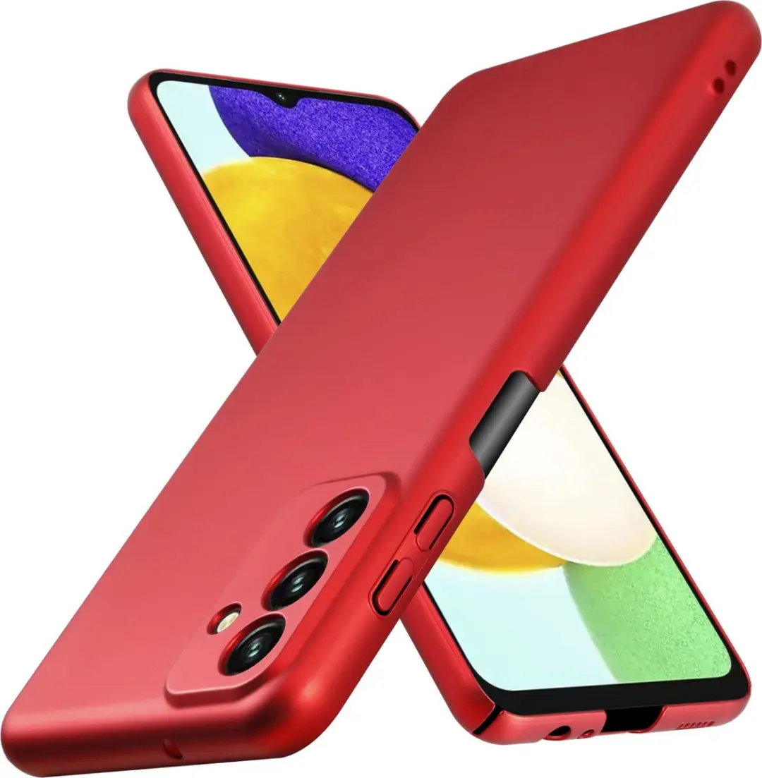 Cadorabo Hoesje geschikt voor Samsung Galaxy A13 5G in METAAL ROOD