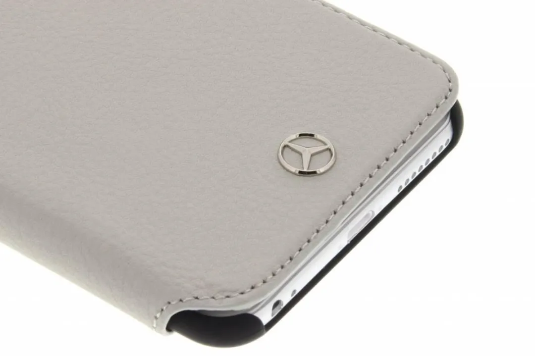 Mercedes-Benz Leather Wallet Book Case MEFLBKP6LPLGR - Grijs