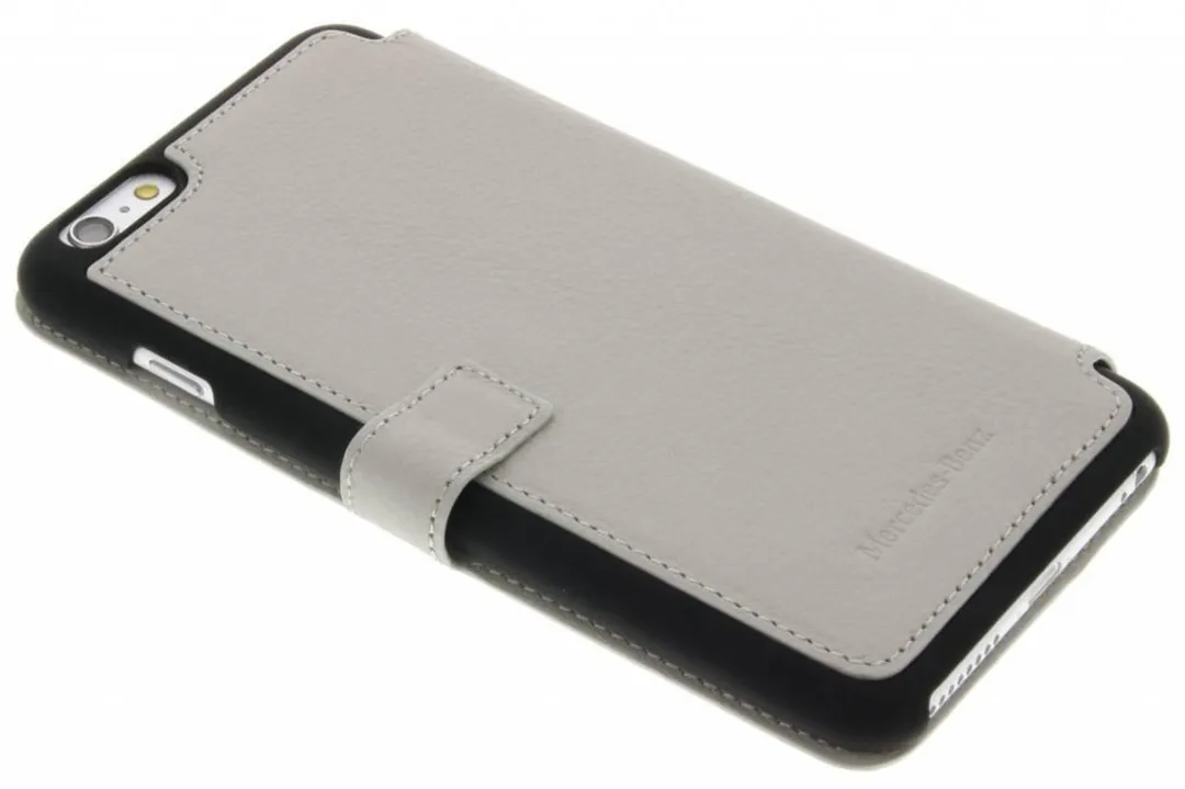 Mercedes-Benz Leather Wallet Book Case MEFLBKP6LPLGR - Grijs