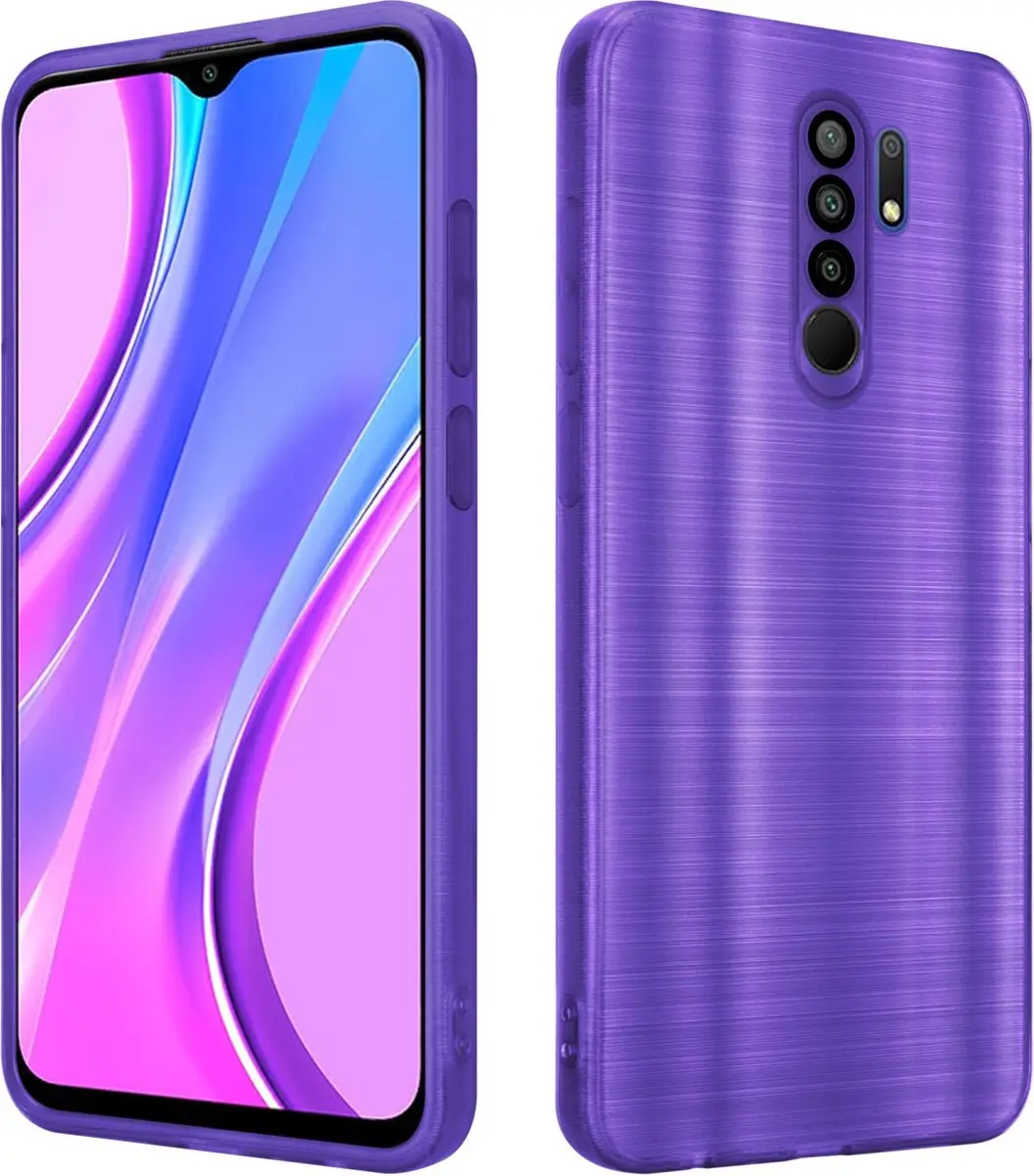 Cadorabo Hoesje geschikt voor Xiaomi RedMi 9 in Brushed Paars