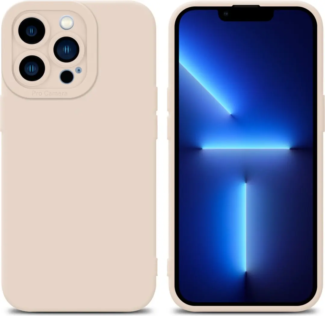 Cadorabo Hoesje geschikt voor Apple iPhone 13 PRO MAX in FLUID CREAM