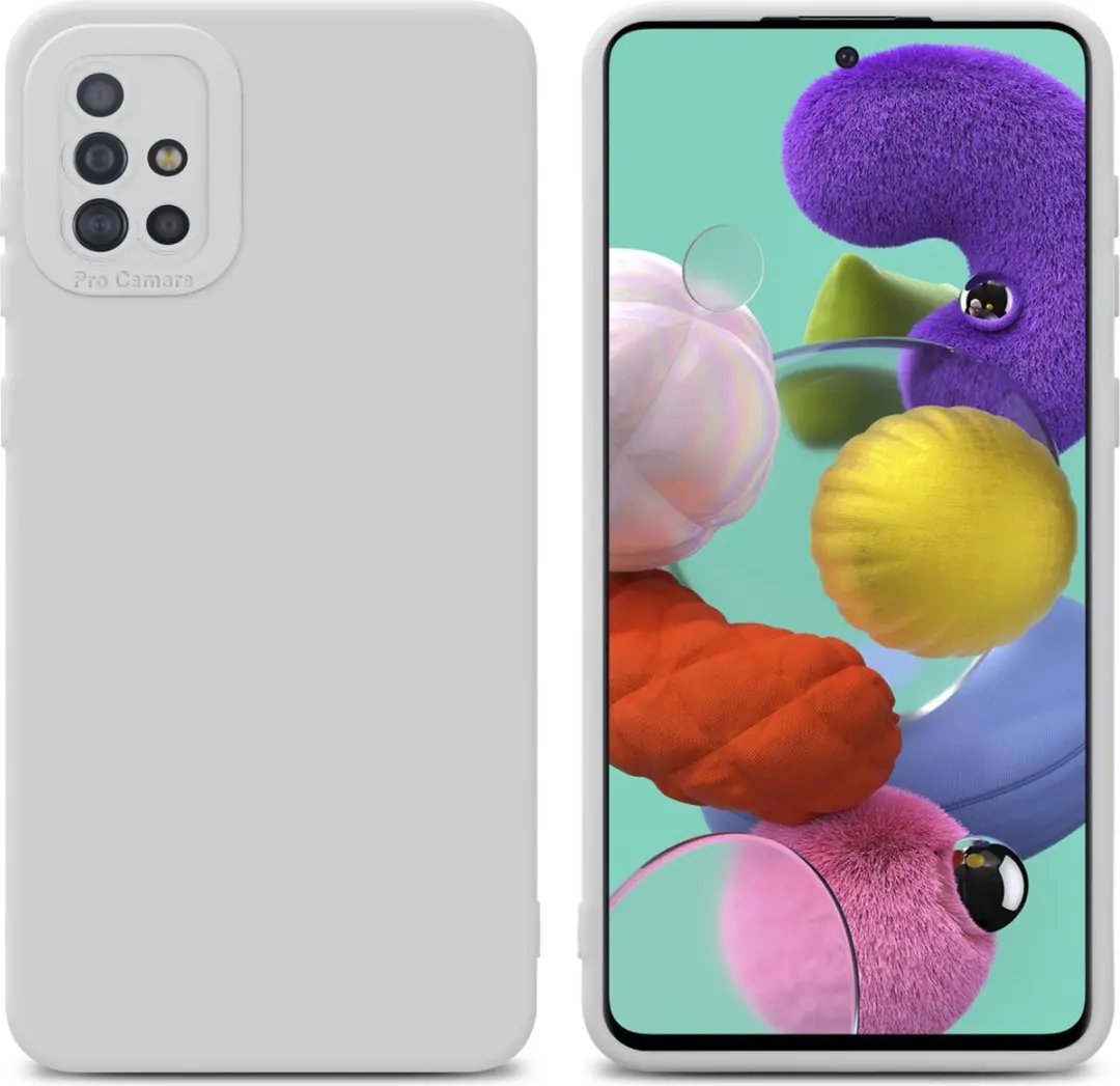 Cadorabo Hoesje geschikt voor Samsung Galaxy A51 4G / M40s in FLUID WIT