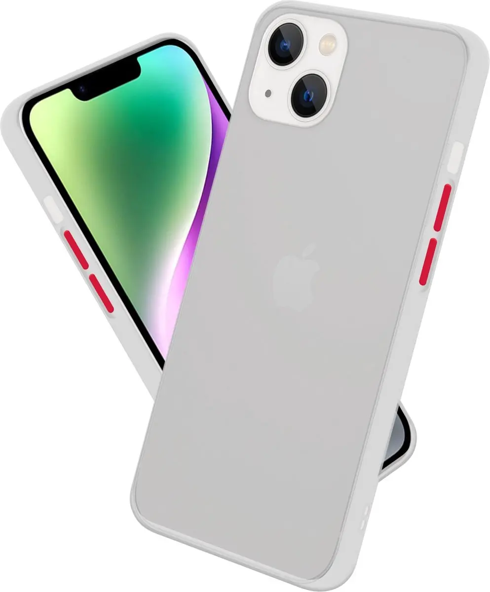 Cadorabo Hoesje geschikt voor Apple iPhone 14 in Mat Transparant
