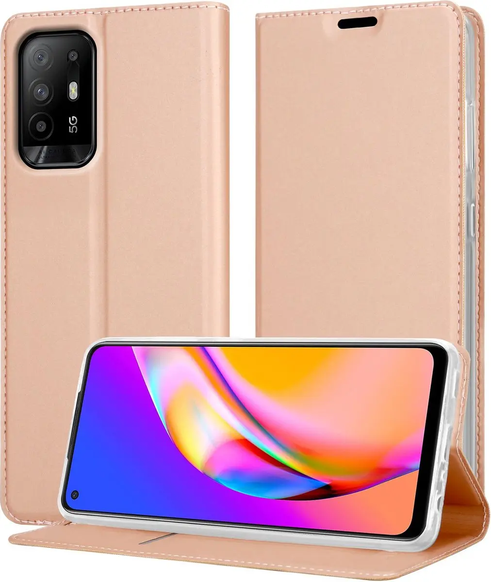 Cadorabo Hoesje geschikt voor Oppo A94 5G in CLASSY ROSE GOUD