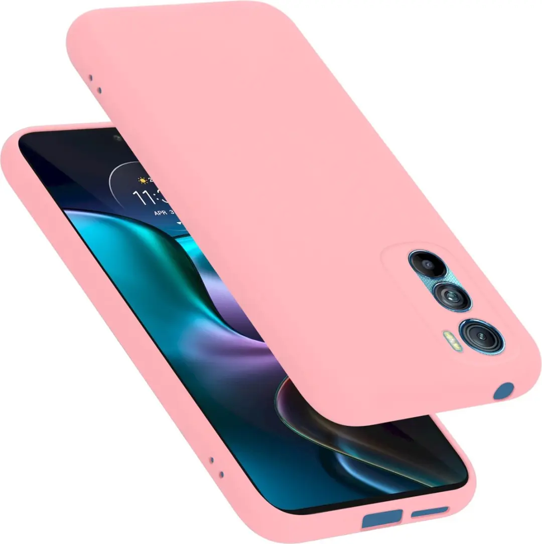 Cadorabo Hoesje geschikt voor Motorola EDGE 30 in LIQUID ROZE