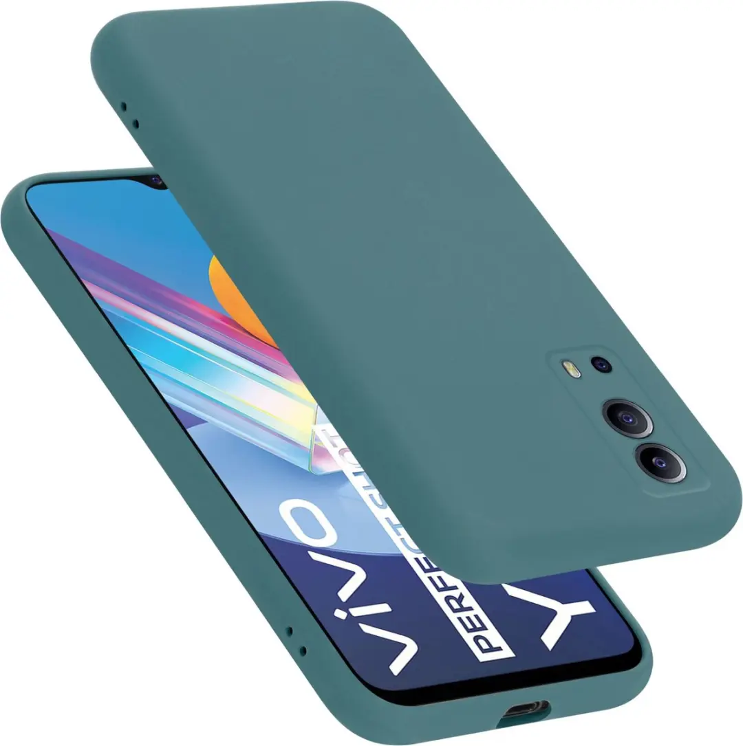 Cadorabo Hoesje geschikt voor Vivo Y52 5G / Y72 5G in LIQUID GROEN