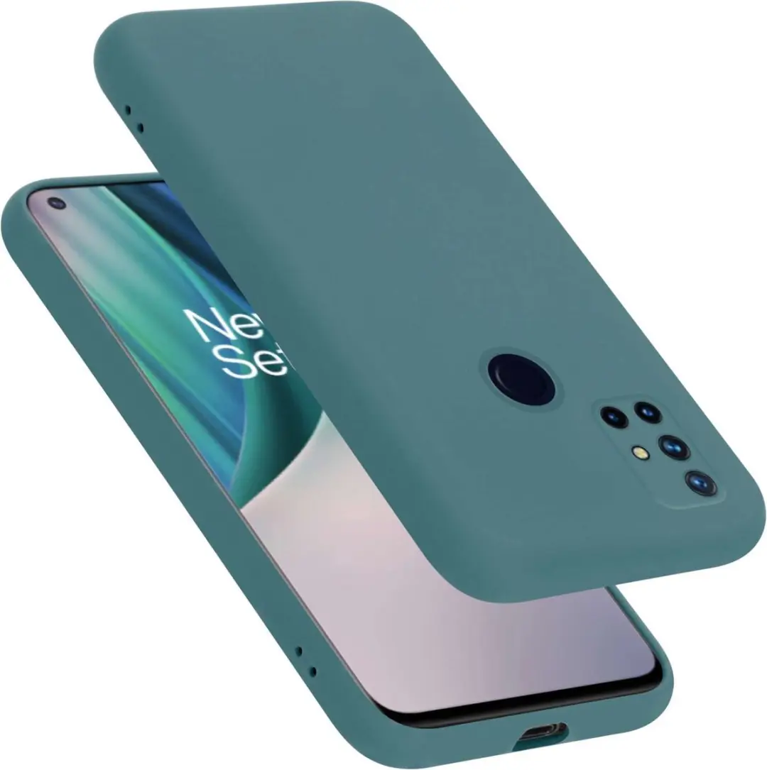 Cadorabo Hoesje geschikt voor OnePlus Nord N10 5G in LIQUID GROEN