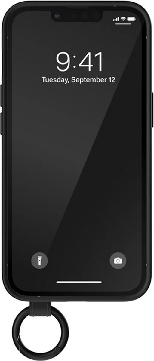 adidas Back Cover met Hand Strap iPhone 14 - Zwart