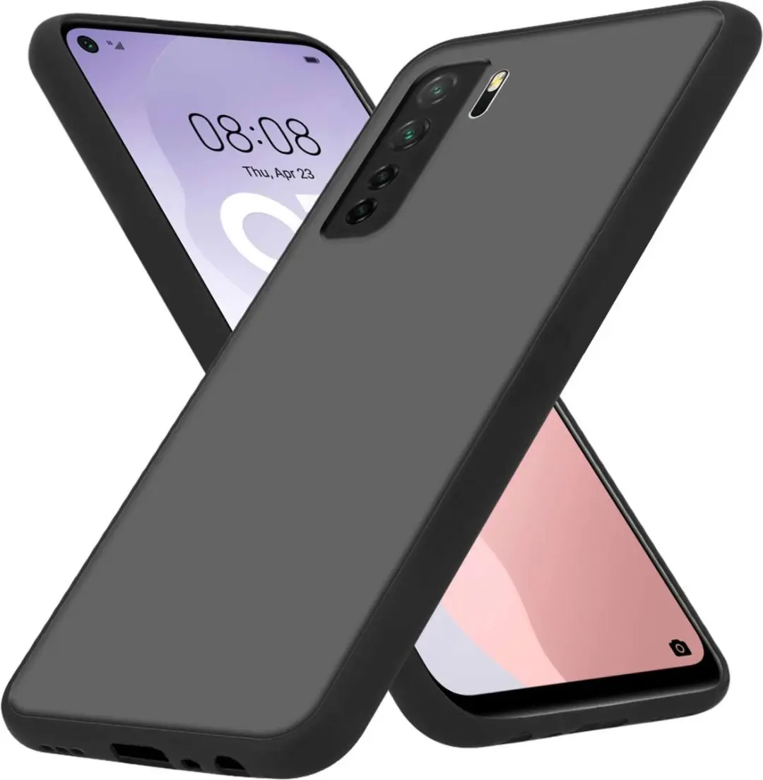 Cadorabo Hoesje geschikt voor Huawei P40 LITE 5G / NOVA 7 SE in MATT ZWART