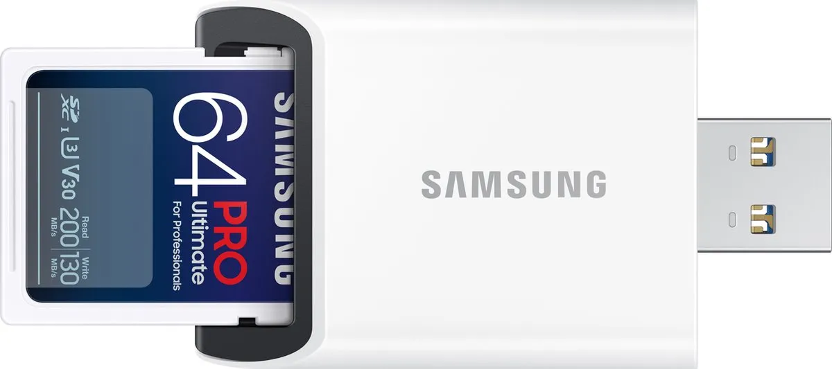 Samsung PRO Ultimate SD Kaart 64GB - 200/130 MB/s