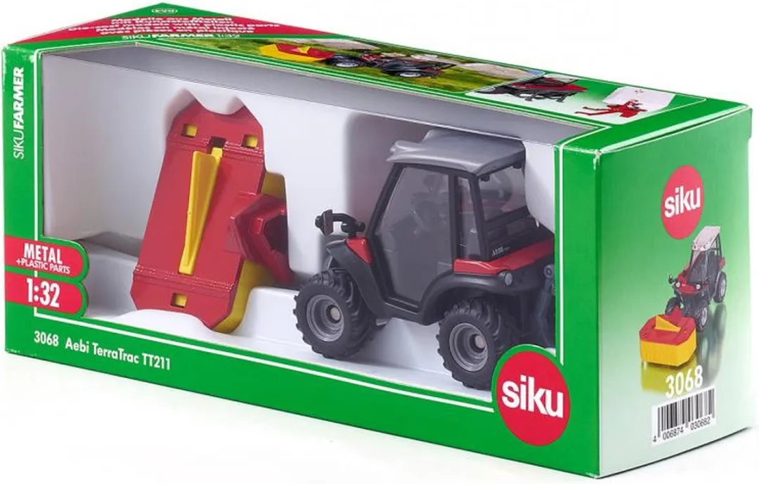 SIKU 3068 Tractor Aebi TerraTrac TT211 1:32 - Metaal/Kunststof - Rood/Zwart