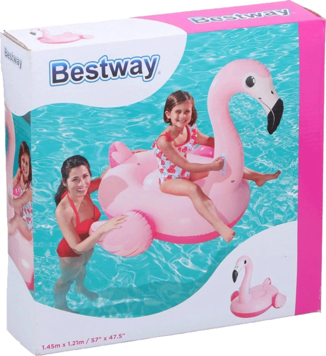 Bestway Opblaasbare Flamingo 174x140cm - Roze