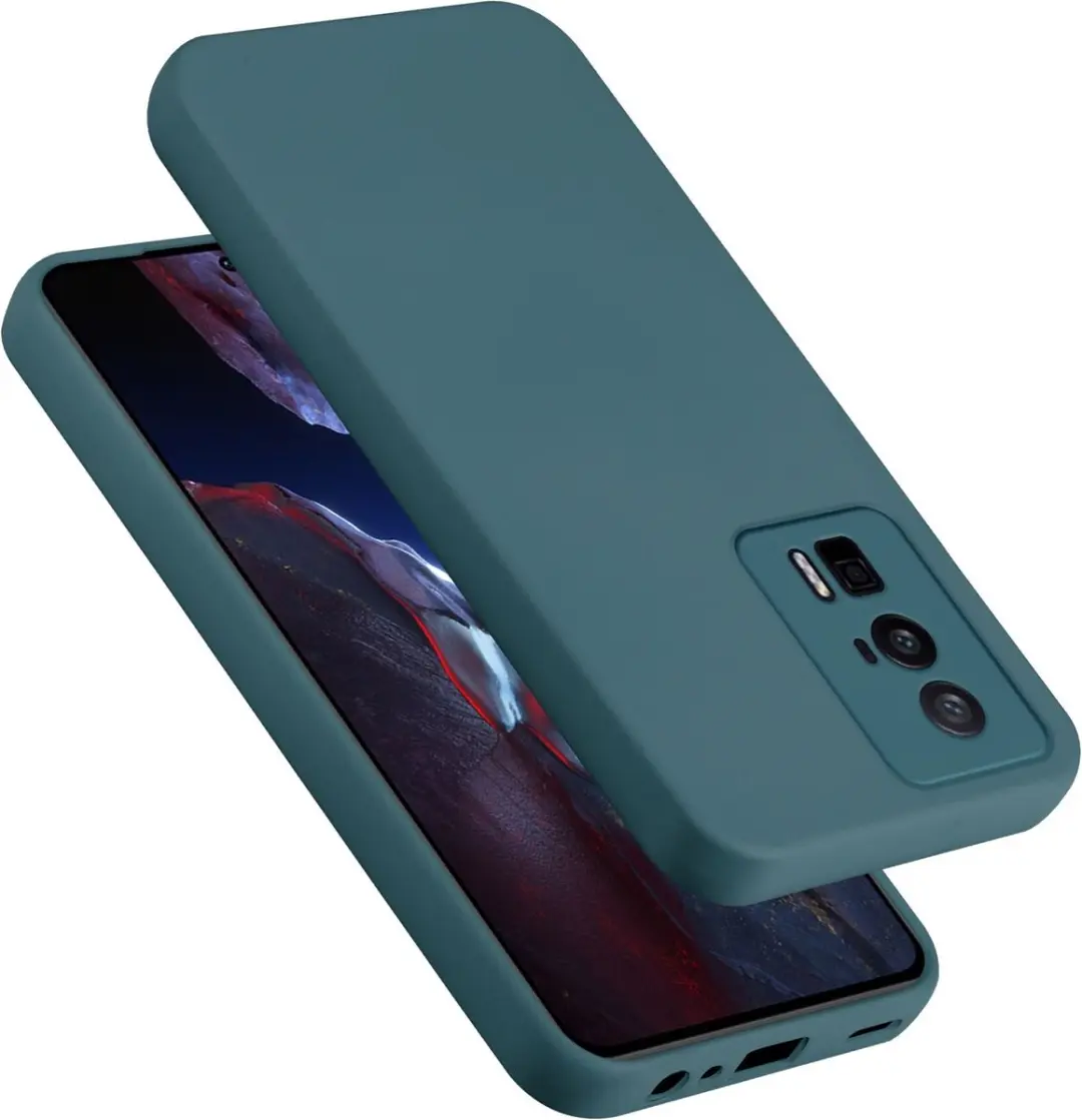 Cadorabo Hoesje geschikt voor Xiaomi Poco F5 Pro in LIQUID GROEN