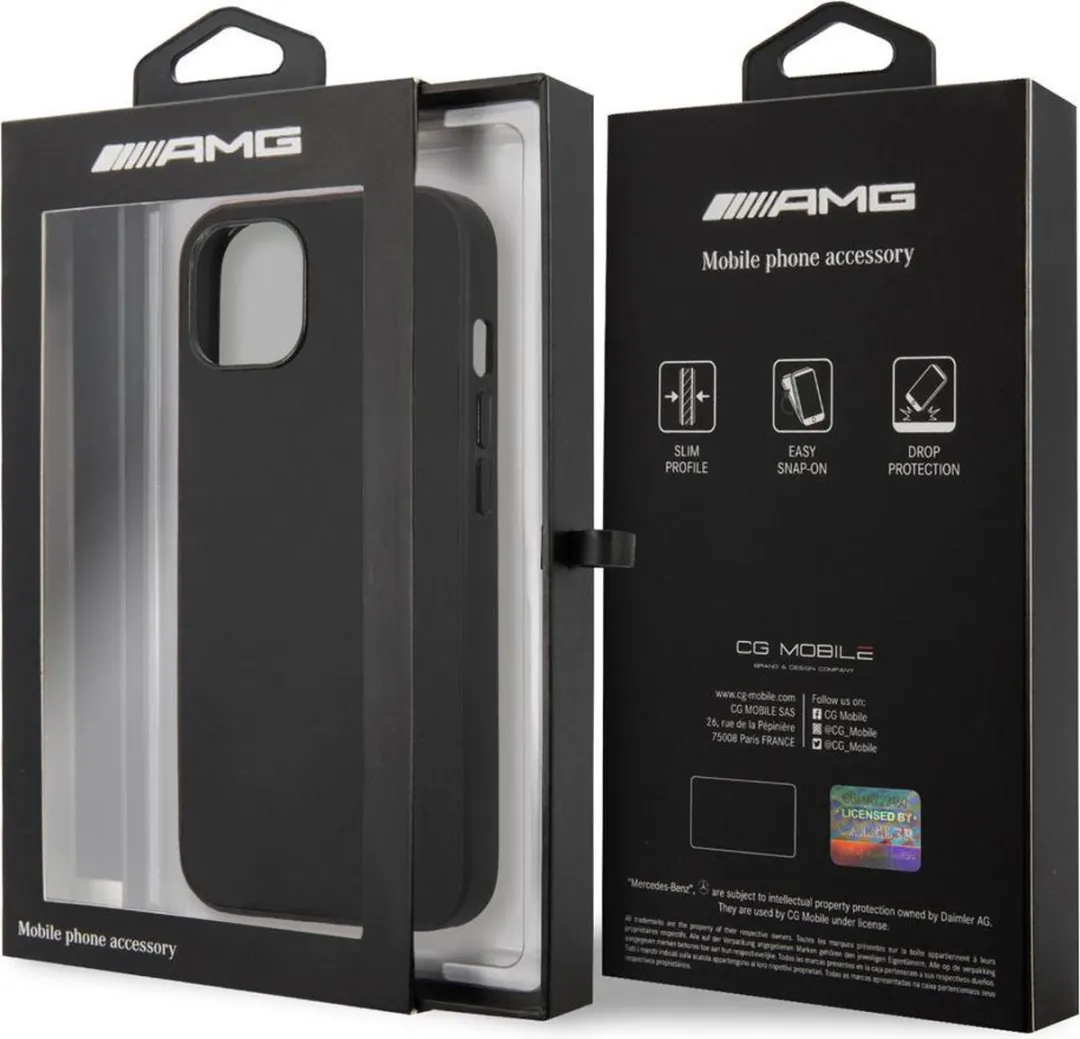 Mercedes-Benz iPhone 13 Mini Hoesje - Effen Zwart