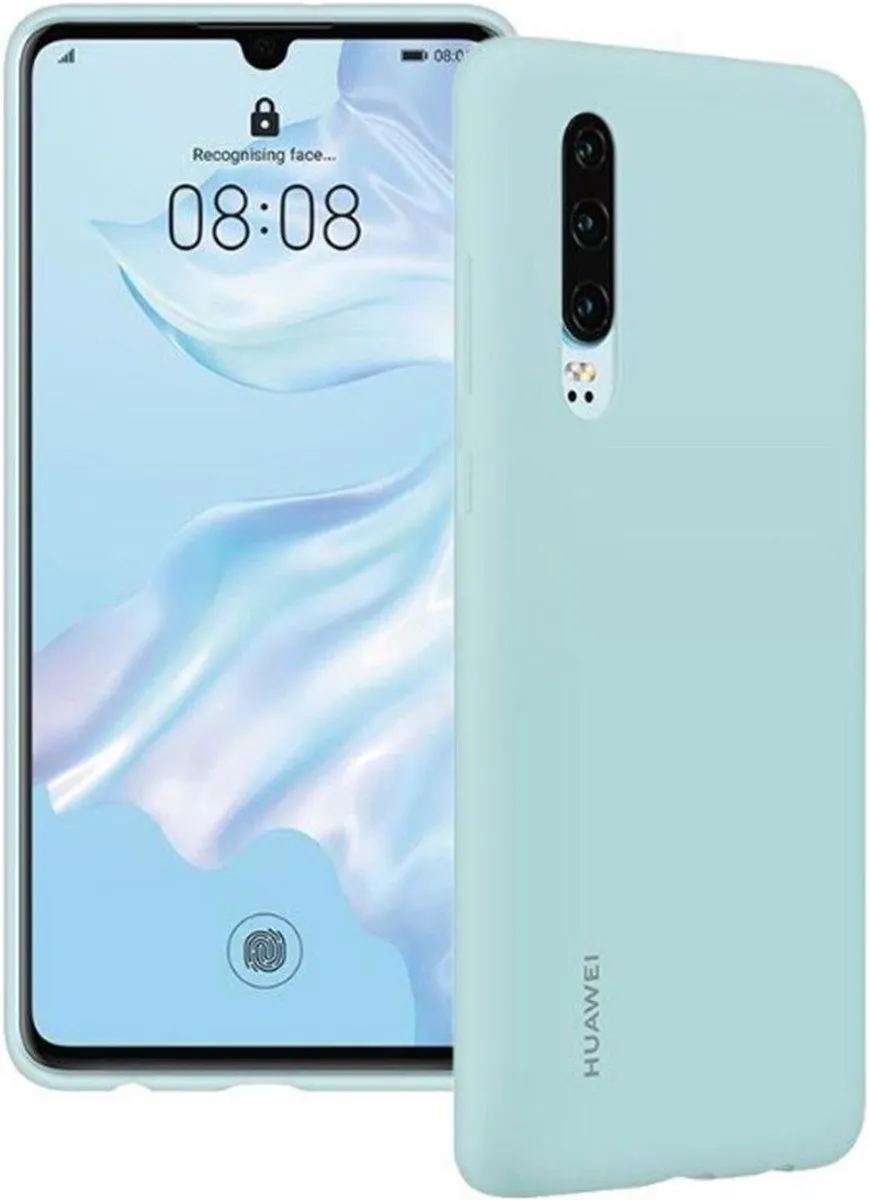 Huawei P30 Silicon Hoesje - Licht Blauw - 51992958
