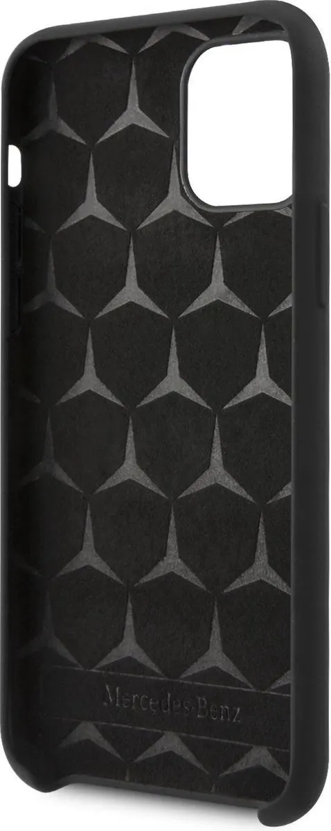 Mercedes-Benz Liquid Silicone Back Cover S203-7 - iPhone 11 Pro - Zwart