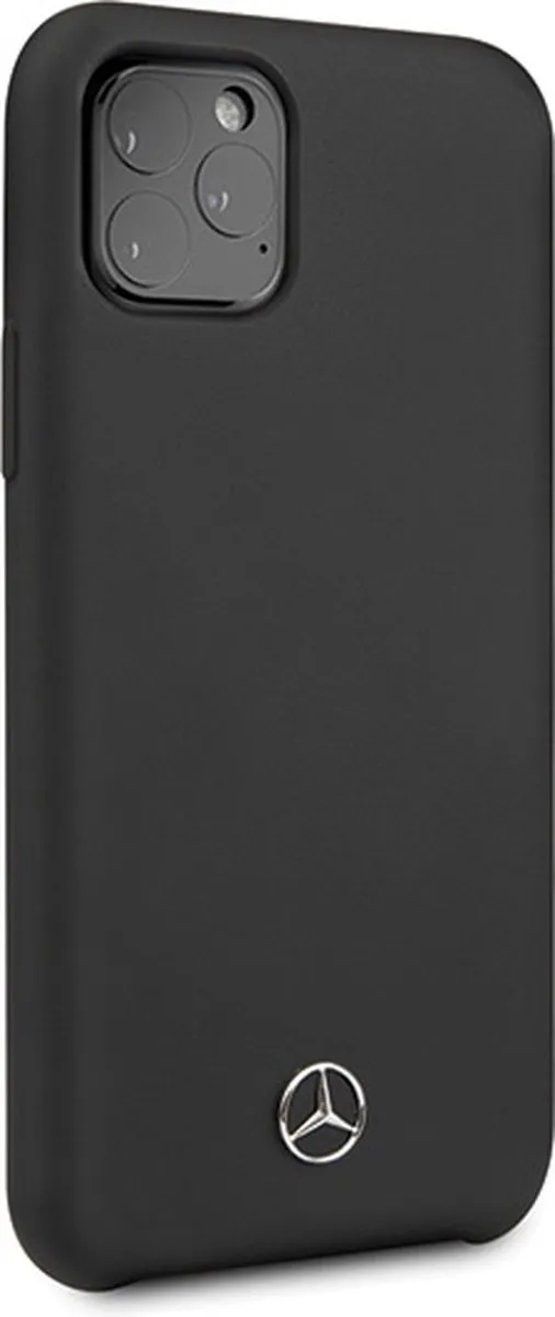 Mercedes-Benz Liquid Silicone Back Cover S203-7 - iPhone 11 Pro - Zwart - afbeelding 6 van 6