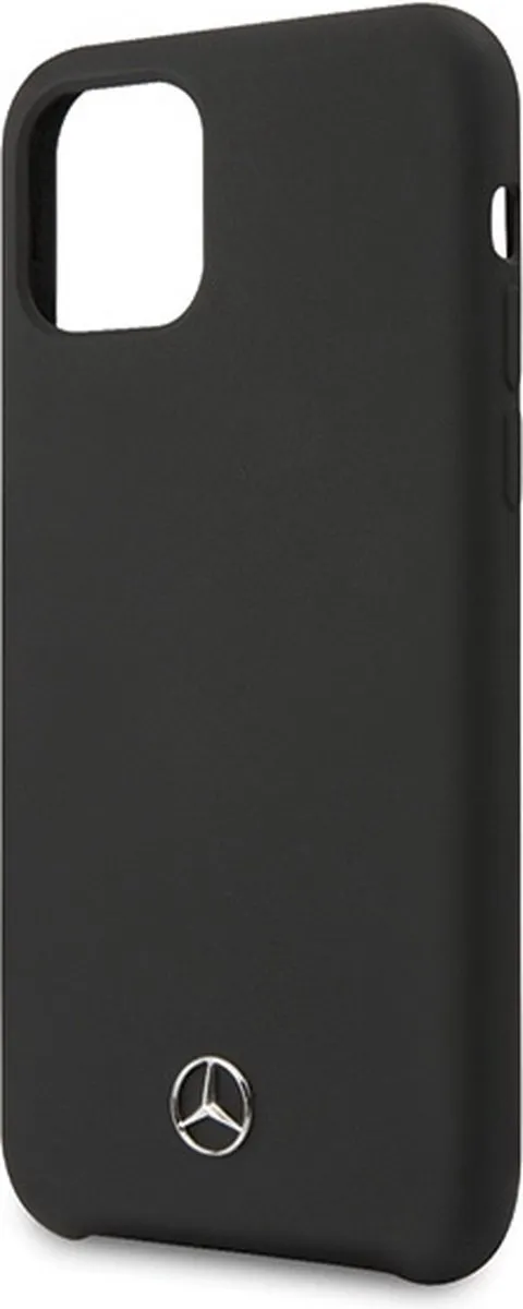 Mercedes-Benz Liquid Silicone Back Cover S203-7 - iPhone 11 Pro - Zwart