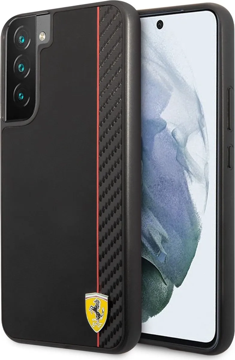Ferrari Smooth Carbon Back Case Samsung Galaxy S22