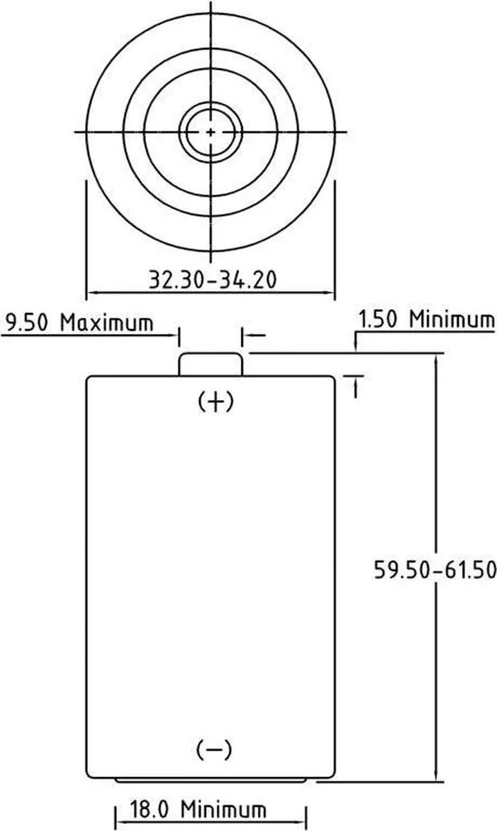 Philips Industrial Alkaline D/LR20 - Batterijen - 10 stuks