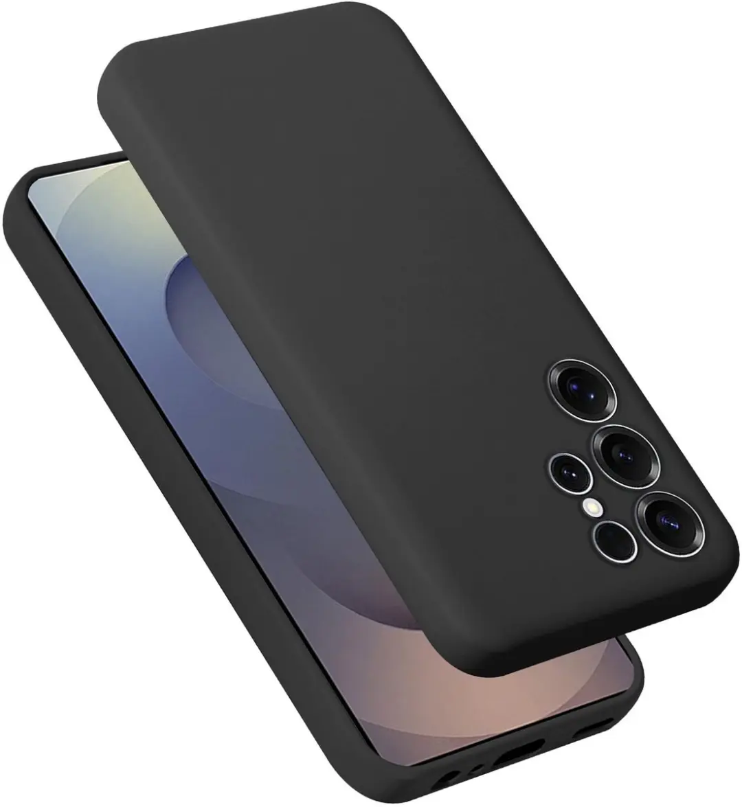 Cadorabo Hoesje geschikt voor Samsung Galaxy S25 Ultra in LIQUID ZWART